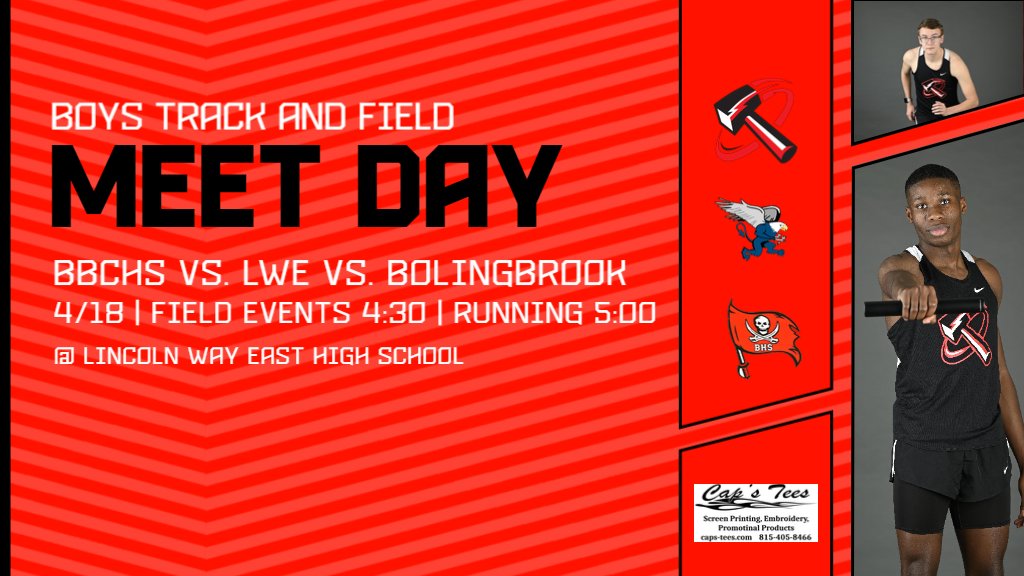 The Boilermakers are back on the track tonight as they head to Lincoln Way East for our next triangular meet!  Field events will start at 4:30 and running events will start at 5:00.