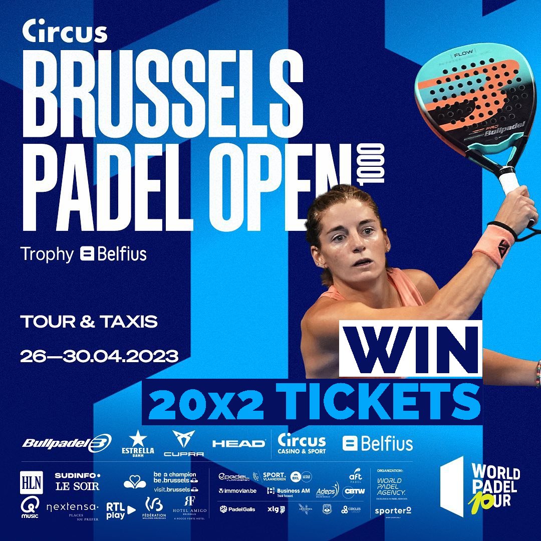 #DinsdagTip - De Circus Brussels Padel Open komt eraan ... Win 20 duotickets voor jou en 1 andere persoon op ons Instagram-account: instagram.com/bxl_online/