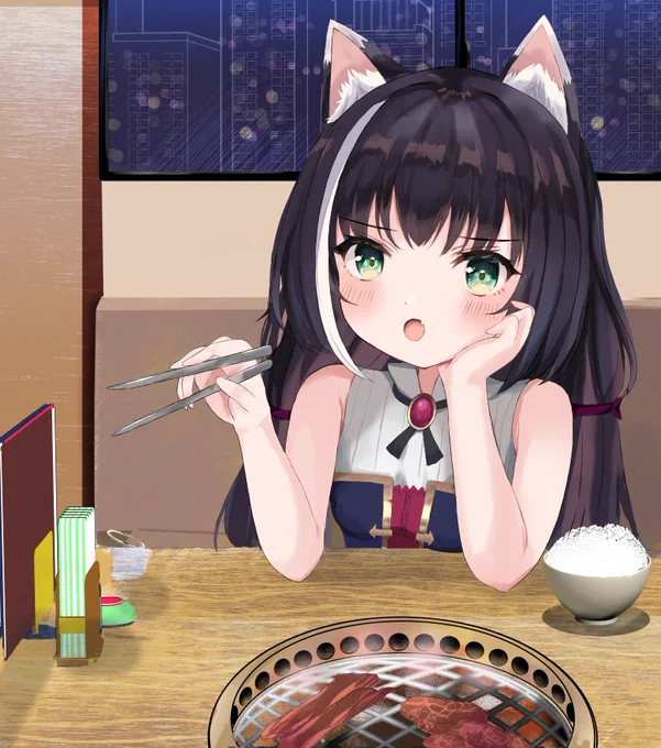 #再掲したらフォロワーが増えるらしい #プリコネR なんか食べてるキャルちゃんが好き 