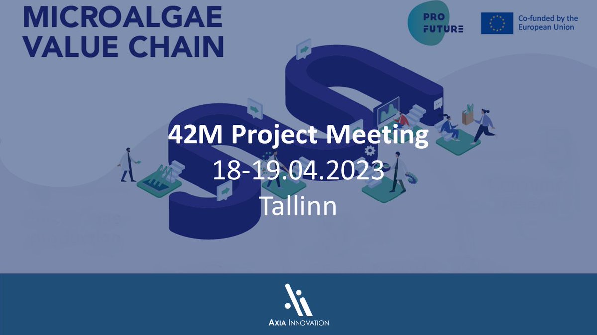 AxiaInnovation's tweet image. @AxiaInnovation is leading the activities towards the development of a #DecisionSupportTool in #ProFutureEU. Together with @rdcinformatics, we updated today the consortium on the evolution of our work &amp;amp; engaged the relevant key players of the #microalgae value chain!
Stay tuned!