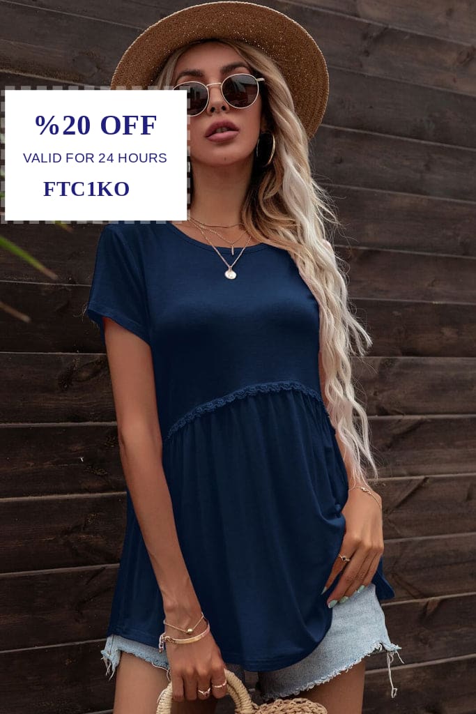 LAGCoffe's tweet photo. Check out this product 😍 Lace Trim Round Neck Tunic Top 😍 
by Trendsi starting at $36.99. 
Shop now 👉👉 https://t.co/K3hCIW9GRb https://t.co/gsltkm63CL