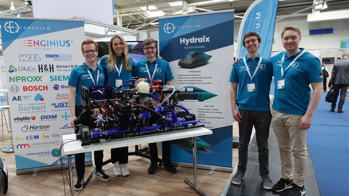ENGINIUSbyFAUN's tweet photo. ECOGENIAL 😍 
.
Die Studentenvereinigung ECOGENIUM der @RWTH und ihr Projekt, die "HYDRAIX".
Ein wasserstoffbetriebenes Auto, dass das Team am 18.-19.04 auf der Messe Hannover vorstellt. ♻️🔋 
.
Ein super Beispiel für Wasserstoff in der Anwendung! 
Wir sind stolzer Sponsor🤝 https://t.co/FjfGxJTpSm