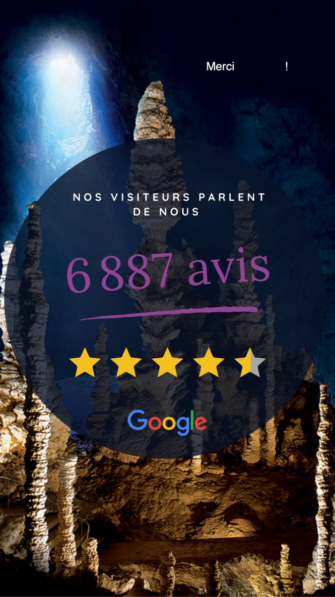 Pour la #JournéeDuPatrimoineMondial on vous parle de nos étoiles et on remercie bien fort tous ceux qui nous les octroient ! L'<a href="/AvendOrgnac/">Aven d'Orgnac Grand Site de France</a>, site étoilé !
<a href="/TripAdvisorFR/">Tripadvisor France</a>  #Google  #Facebook  @ArdecheTourisme