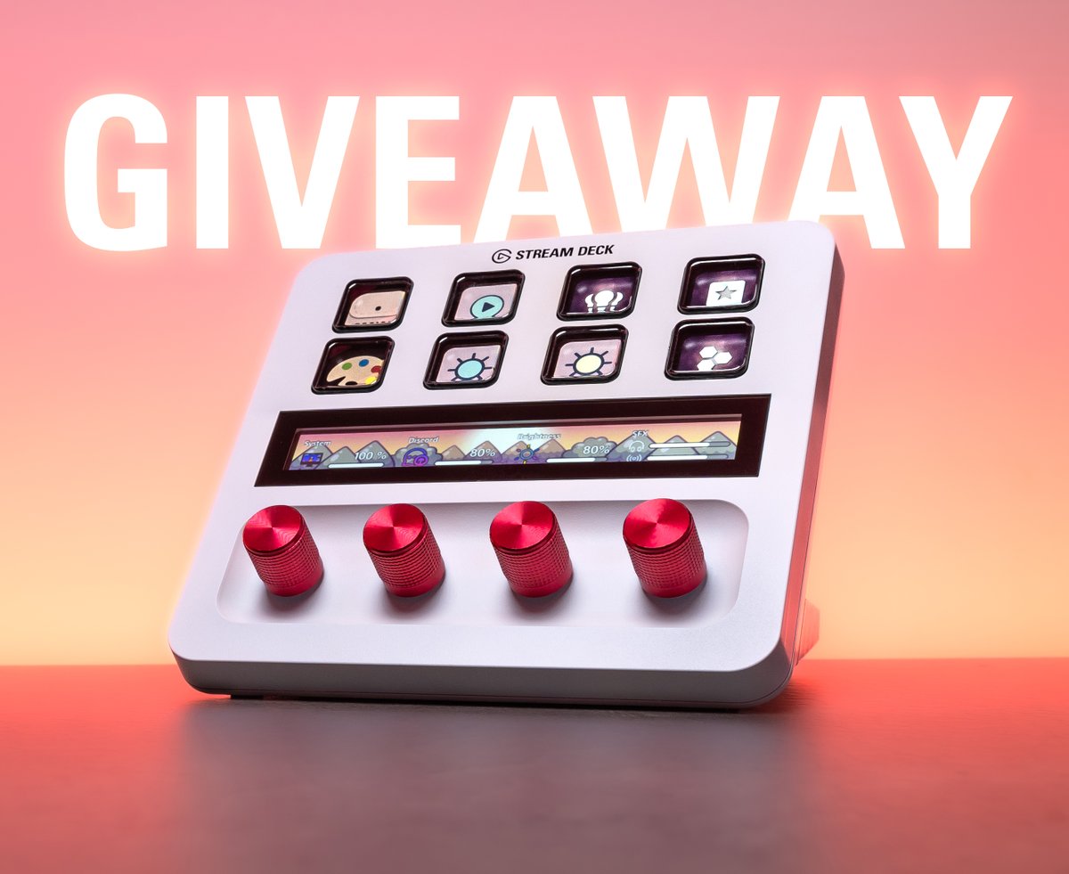 🎉 GEWINNSPIEL 🎉 Wir vergeben ein Stream Deck + White! Und so nehmt ihr teil: 1⃣Folgt @elgatoDE 2⃣RT & ❤️ Der glückliche Gewinner wird am 26. April bekannt gegeben.