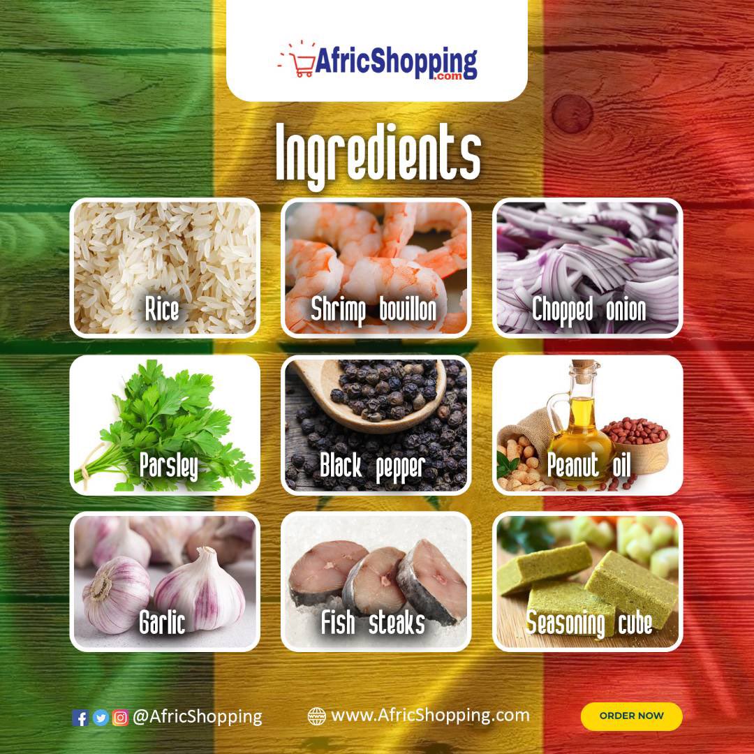 africshopping's tweet photo. Let’s take a trip to Senegal as we explore one of their national meals, Thieboudienne. Visit https://t.co/pzBgROhpAc to get your ingredients now.
#Africa #foods #seafoods #healthyfoods #AfricanFood #EatHealthy #EatAfrican #SpicyAfrica #Spices #Senegal https://t.co/chjGfTgd8o