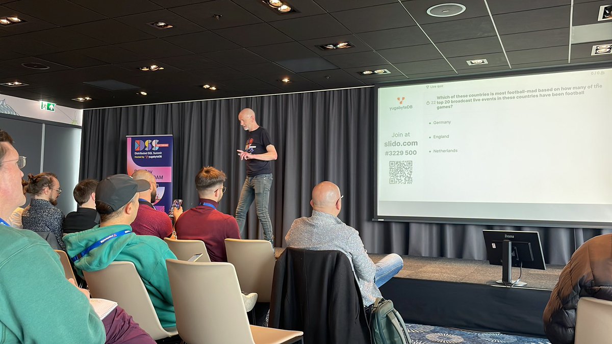 omrig9's tweet image. I’ve just checked in to a great day of #YugabyteDB and #DistributedSQL technical demos, presentations, networking, and live discussions from @yugabyte at #DSSAmsterdam!
@DellTechCapital @DJKHacker