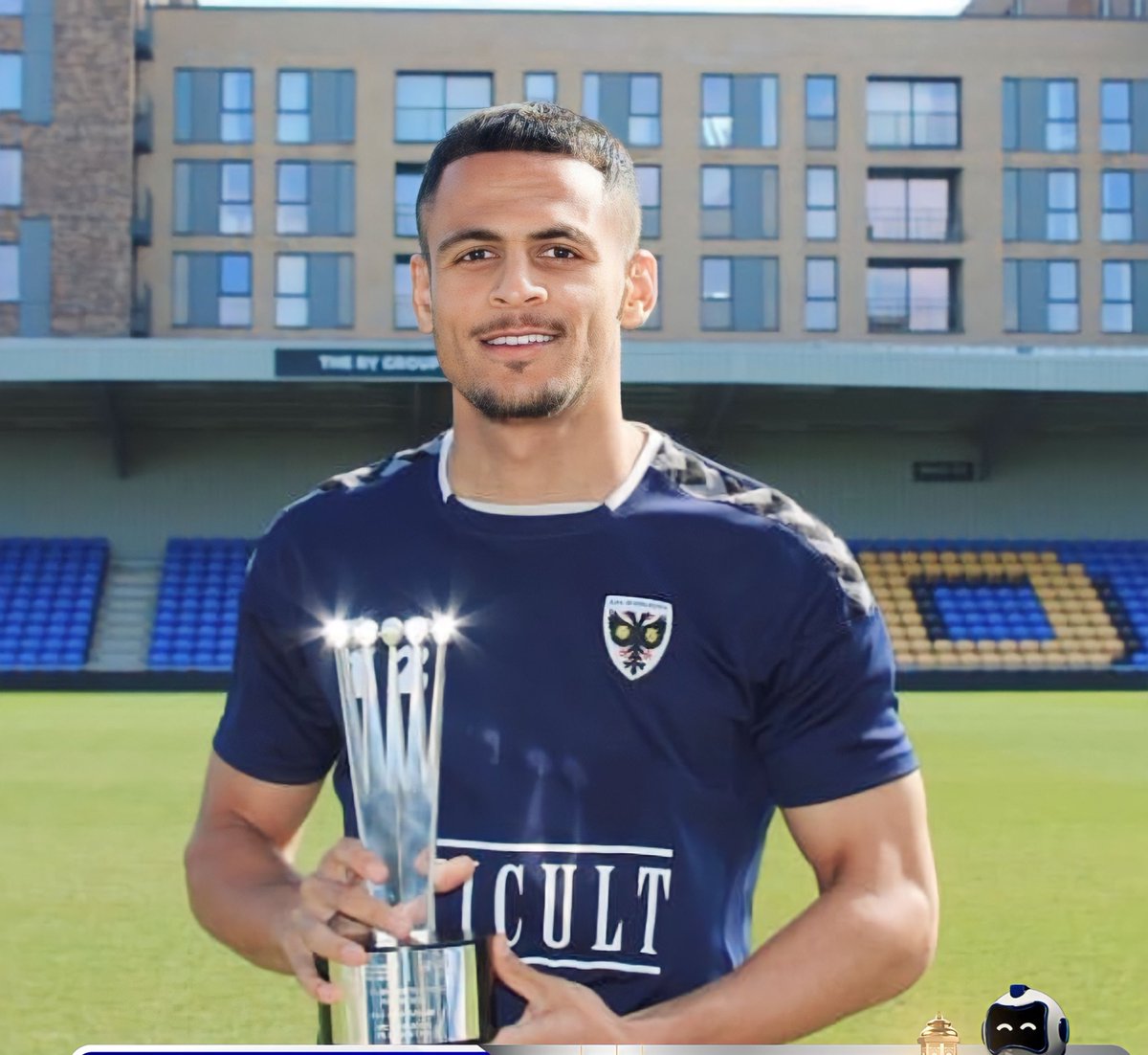 مبــــارك لأبن العـــــراق 🇮🇶
بعد تميزه وتألقه الكبير .. مهاجم منتخبنا الوطني #علي_الحمادي يحصل على جائزة أفضل لاعب في شهر اذار في الدوري الانكليزي - الدرجة الثالثة.