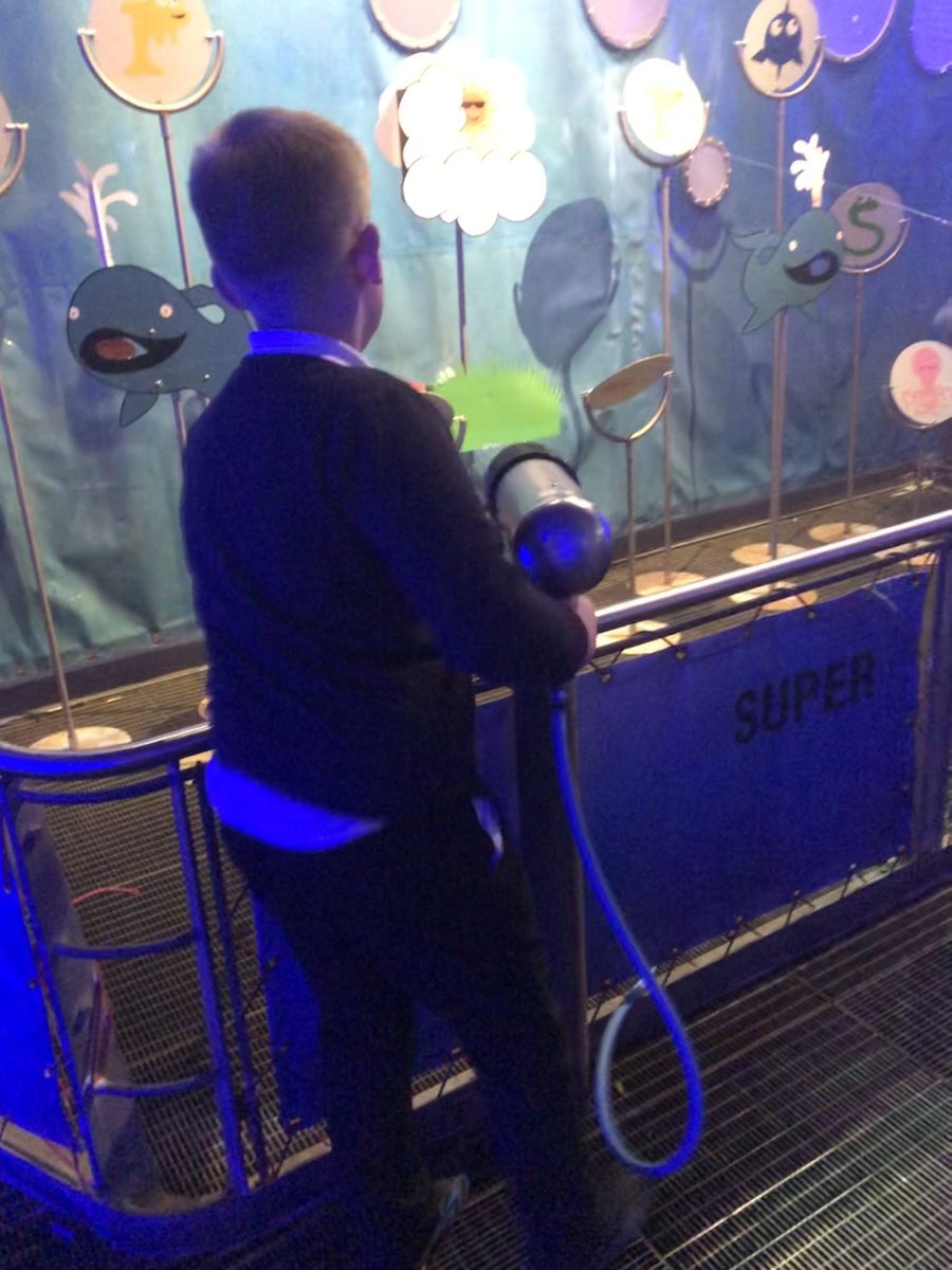 JonesMrsL's tweet photo. H was in his element exploring the water pavilion! Yes he was very wet 💦 😂 💦 @PrincipalSTH @STHAssistantHT @LeishmanMrs @StHelensYear5 @ScienceatStH1 🦁💙 https://t.co/gsMVxctJ1Z