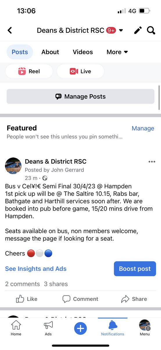 johngrfc's tweet photo. Anyone that doesn’t fancy public transport or taking the car to Hampden give me a message or message @DeansRsc cheers https://t.co/g1BrsVANSJ