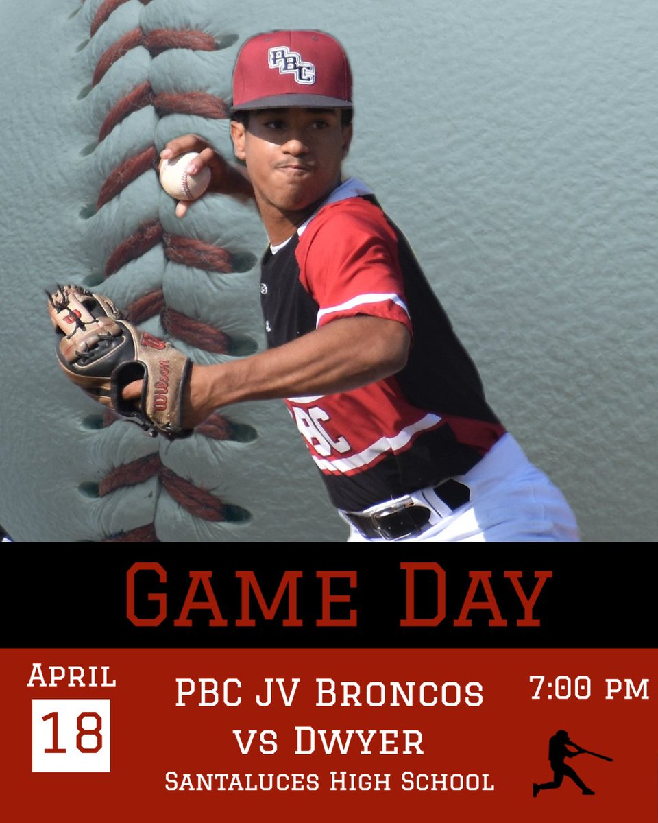 Palm Beach Central High School Baseball (@pbchsbaseball) on Twitter photo The PBC JV Broncos advance to the 2nd round of the JV County Tournament tonight. Come on out and watch them take on Dwyer at 7:00pm at Santaluces High School.
#BroncoNation
<a href="/pbcathletics/">Bronco Athletics</a> The PBC JV Broncos advance to the 2nd round of the JV County Tournament tonight. Come on out and watch them take on Dwyer at 7:00pm at Santaluces High School.
#BroncoNation
<a href="/pbcathletics/">Bronco Athletics</a>