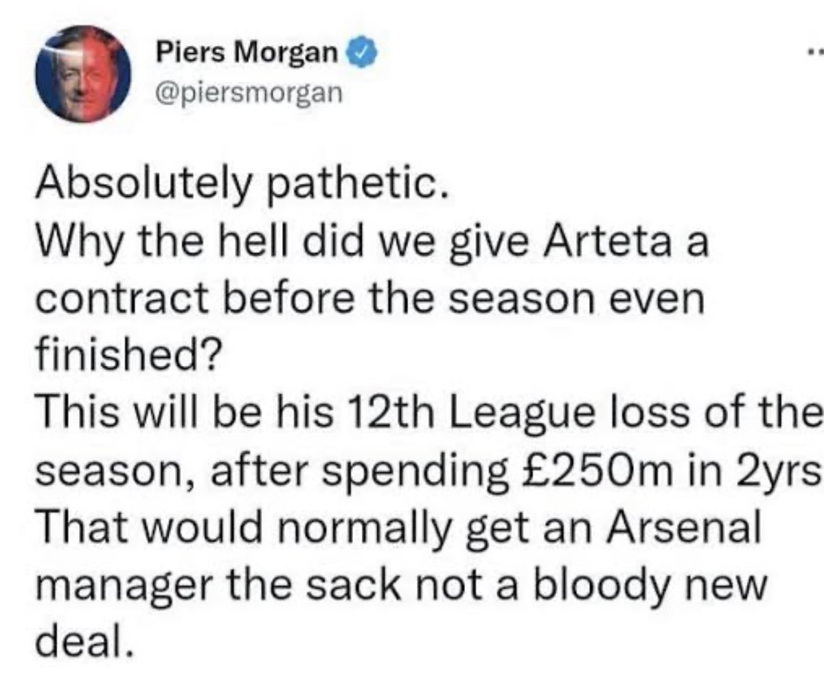 JohnnyGaris's tweet photo. @piersmorgan “Still trusting the process”…this you? … https://t.co/rfTCyckmAz