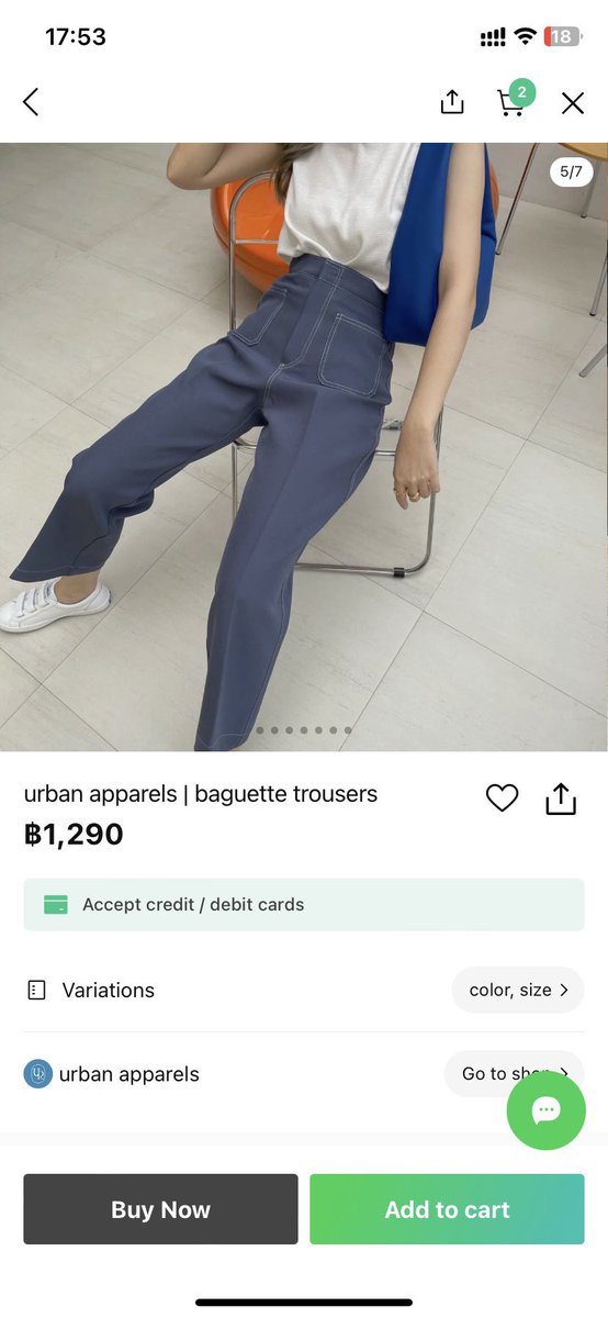 bemypeachplease's tweet photo. ส่งต่อ กางเกง #urbansbaguette สี kraam ไซส์ L จาก urbanapparels เหมือนซื้อใหม่เลยค่ะ✨
🛍️ 690 บาท รวมส่ง (จาก 1,290 บาท)

#urbanapparels #ส่งต่อกางเกง #ส่งต่อurbanapparels https://t.co/jpwuJPUmtt