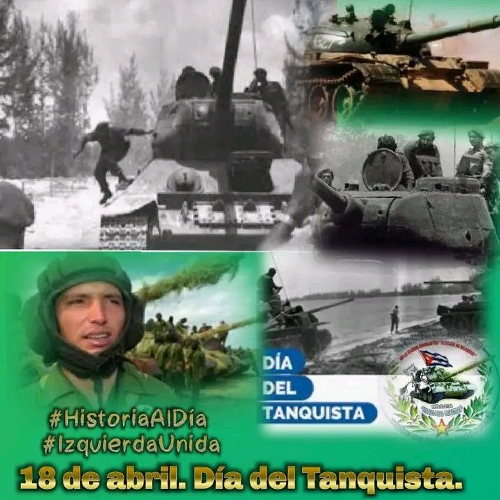 VidePvide's tweet photo. Tras las 👣 de la Historia 📖📝📚
Efemérides 18 de abril.
👣Nace Carlos Manuel de Céspedes.
👣Nace Raúl Roa García.
👣Nuestros tanques con sus esteras tocaron las aguas de #Girón haciendo temblar a los mercenarios. Día del Tanquista. Felicidades 
#HistoriaAlDía #IzquierdaUnida https://t.co/4vAAL8NSjW
