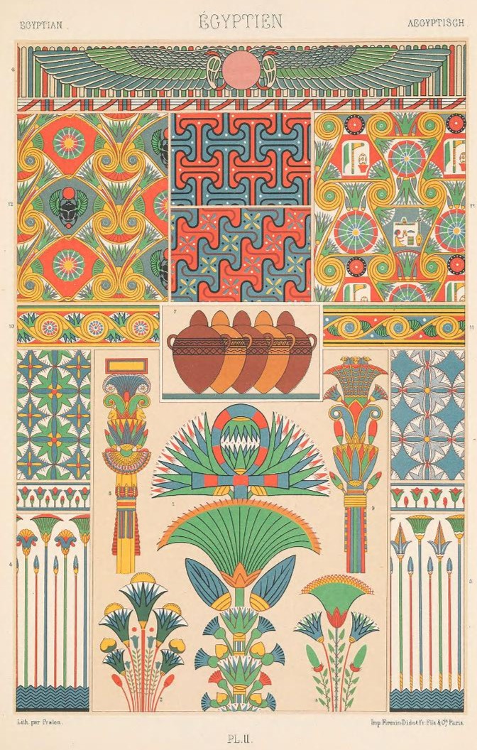 SILibraries's tweet image. Can we interest you in some optic overload?  

Auguste Racinet's "Polychromatic ornament" (1877) was considered a masterpiece in chromolithography. It featured 100 plates illustrating various historical styles of art. Available in our Digital Library: s.si.edu/2JLYBL8