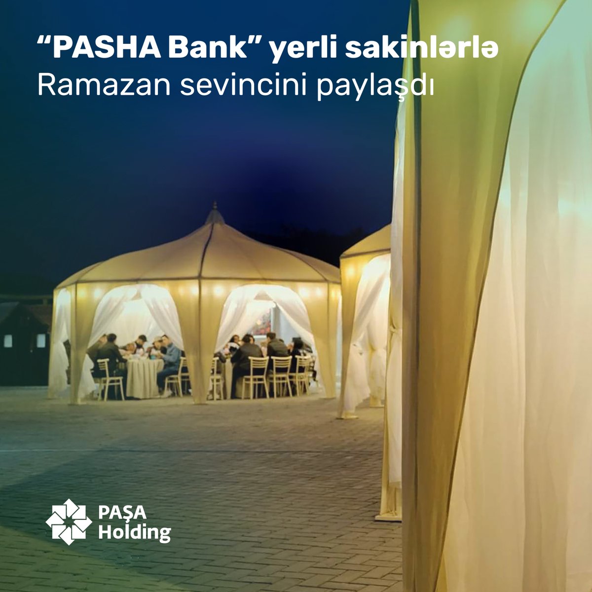 PASHAHoldingLLC's tweet photo. "PASHA Bank" "Nargis" Fondu ilə birlikdə Ramazan sevincini Bakı kəndlərinə gətirdi.

Beləliklə, Balaxanı, Pirşağı və Ramana kəndlərində yaşayan 1500-dən artıq insan 5 gün boyunca təşkil edilən iftar süfrəsi ətrafında toplaşdı.

#PASHAHolding #PASHABank https://t.co/3OvwAOavO3