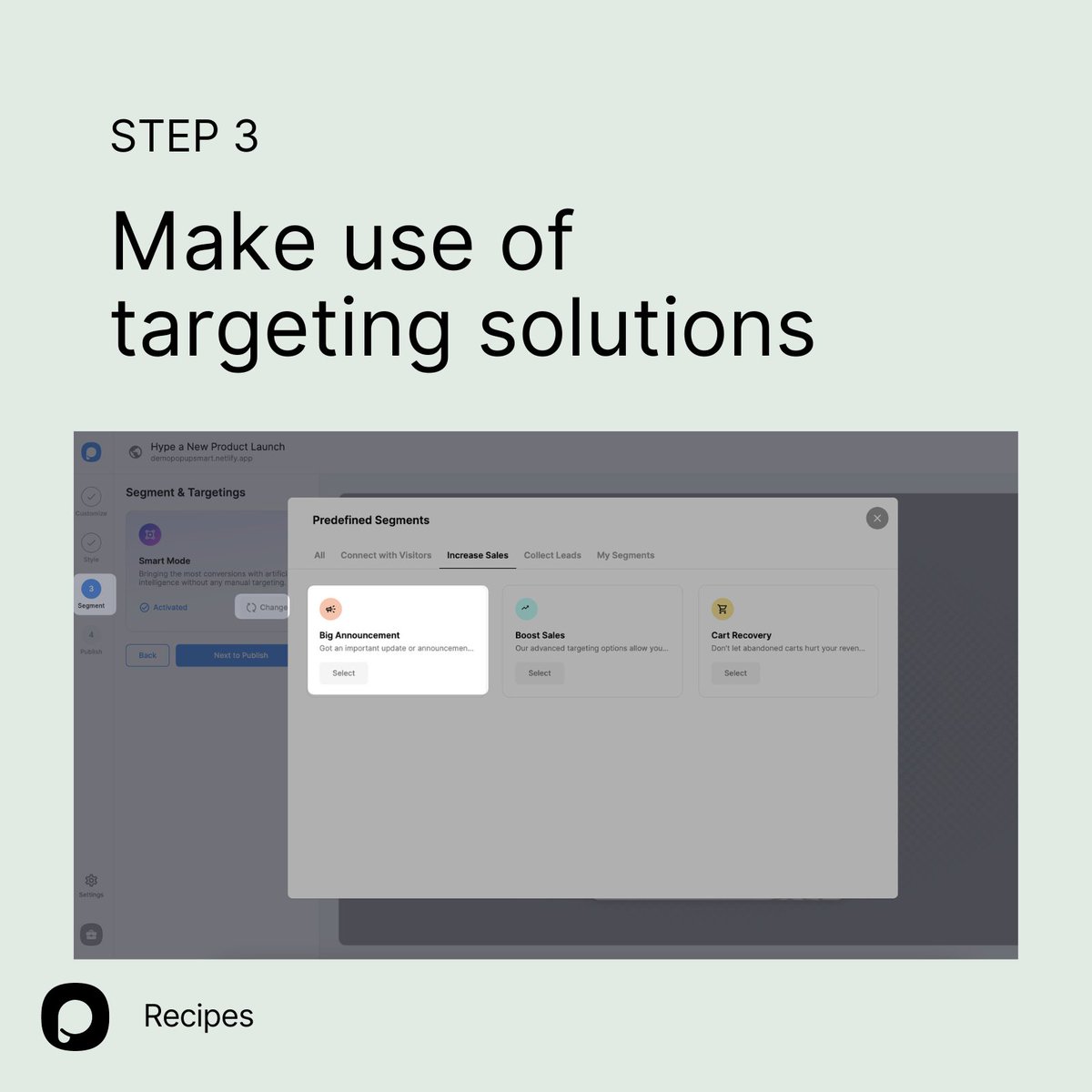 popupsmartcom's tweet photo. Make use of targeting features &amp; publish your popup when you are done. 🎯

Targeting capabilities can help you reach a specific audience at the right time. 🙌🏻 https://t.co/E6naznZf9o