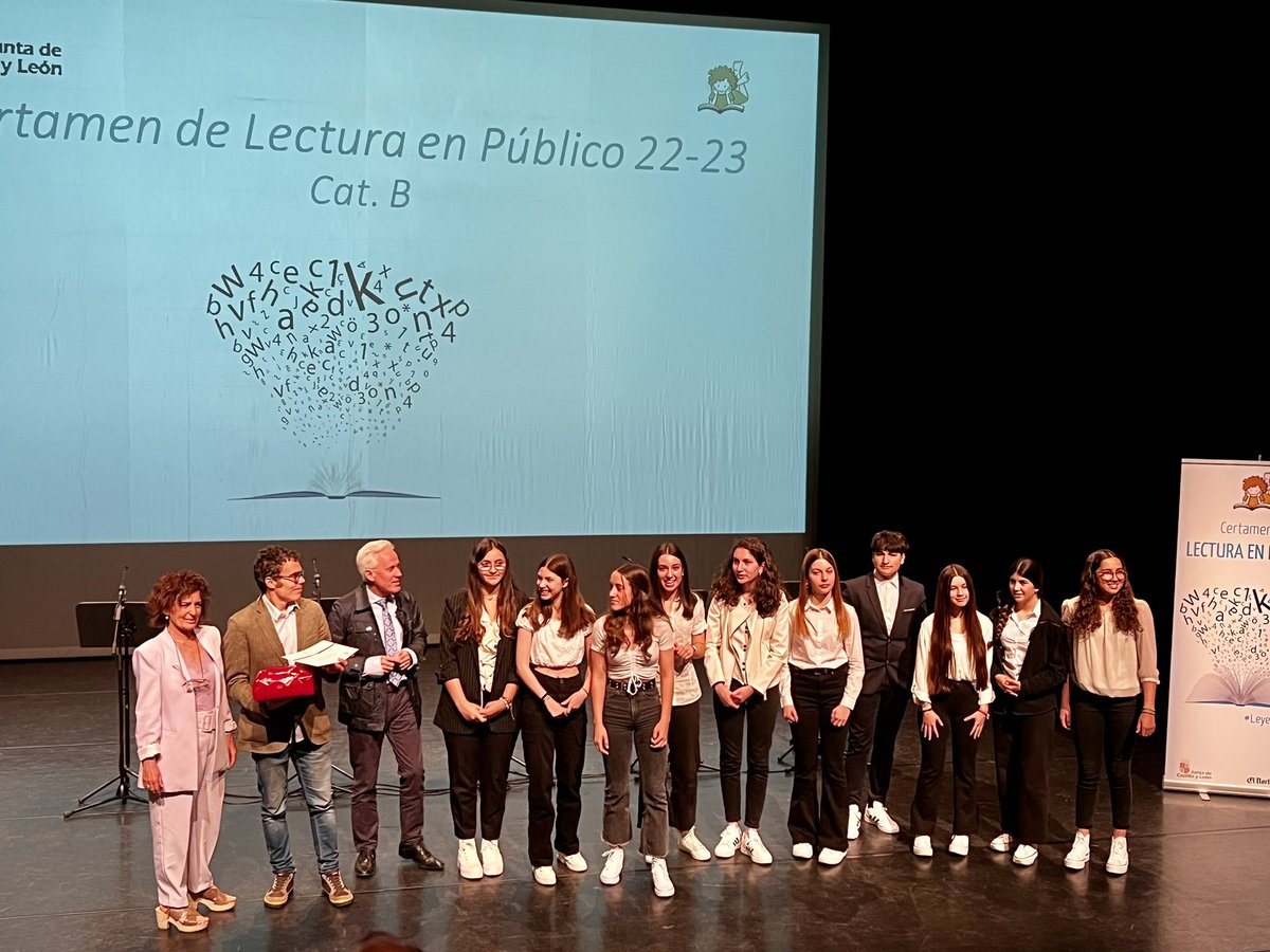 El IES Maestro Haedo de Zamora: vencedores del certamen de Lectura en Público 2022-23. Enhorabuena!!!!! <a href="/educacyl/">Educación JCyL</a> #leyendoCyL <a href="/Hoy_Libro/">¡Hoy Libro!</a>