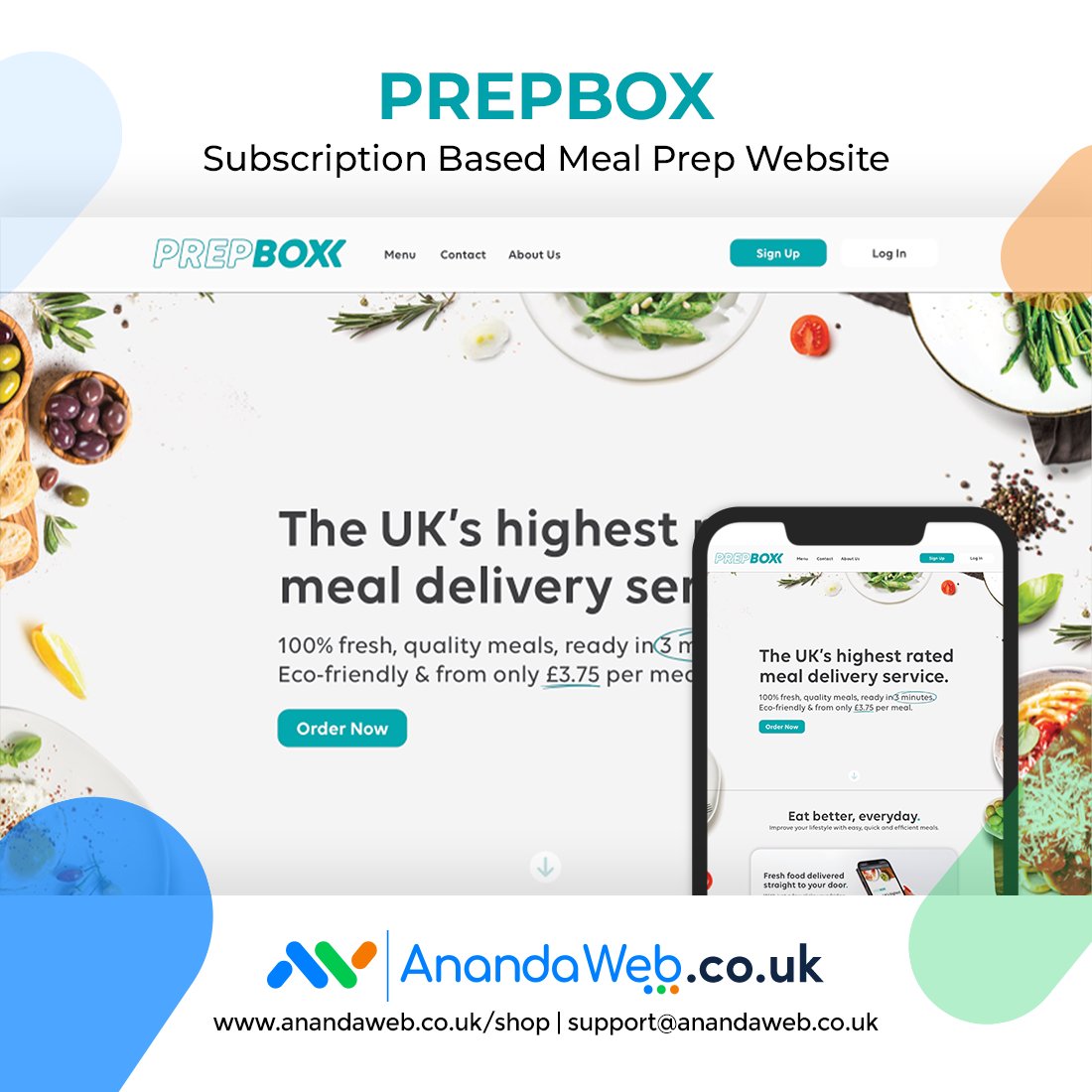 The website was built using WordPress and WooCommerce. 💻 The design is sleek and modern, with the wow factor in mind. 
 #MealService #SubscriptionBox #KentFoodies  #Subscriptionbasedwebsite
#WooCommercewebsite #WebDesignKent #KentStartup #MaidstoneBusiness
#webdesignmaidstone