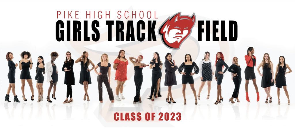 PikeTrackField's tweet photo. SENIOR NIGHT 🚨 
Come out and support your Lady Red Devils Track &amp; Field team as we take on North Central and Lawrence North!  We will also honor our Seniors!! #PikeProud 

📍 Pike HS
⏰ Senior Recognition 5:15 followed by field events 
🎟️ link: https://t.co/x0qZ9lTla3 https://t.co/45nWvRpqIv