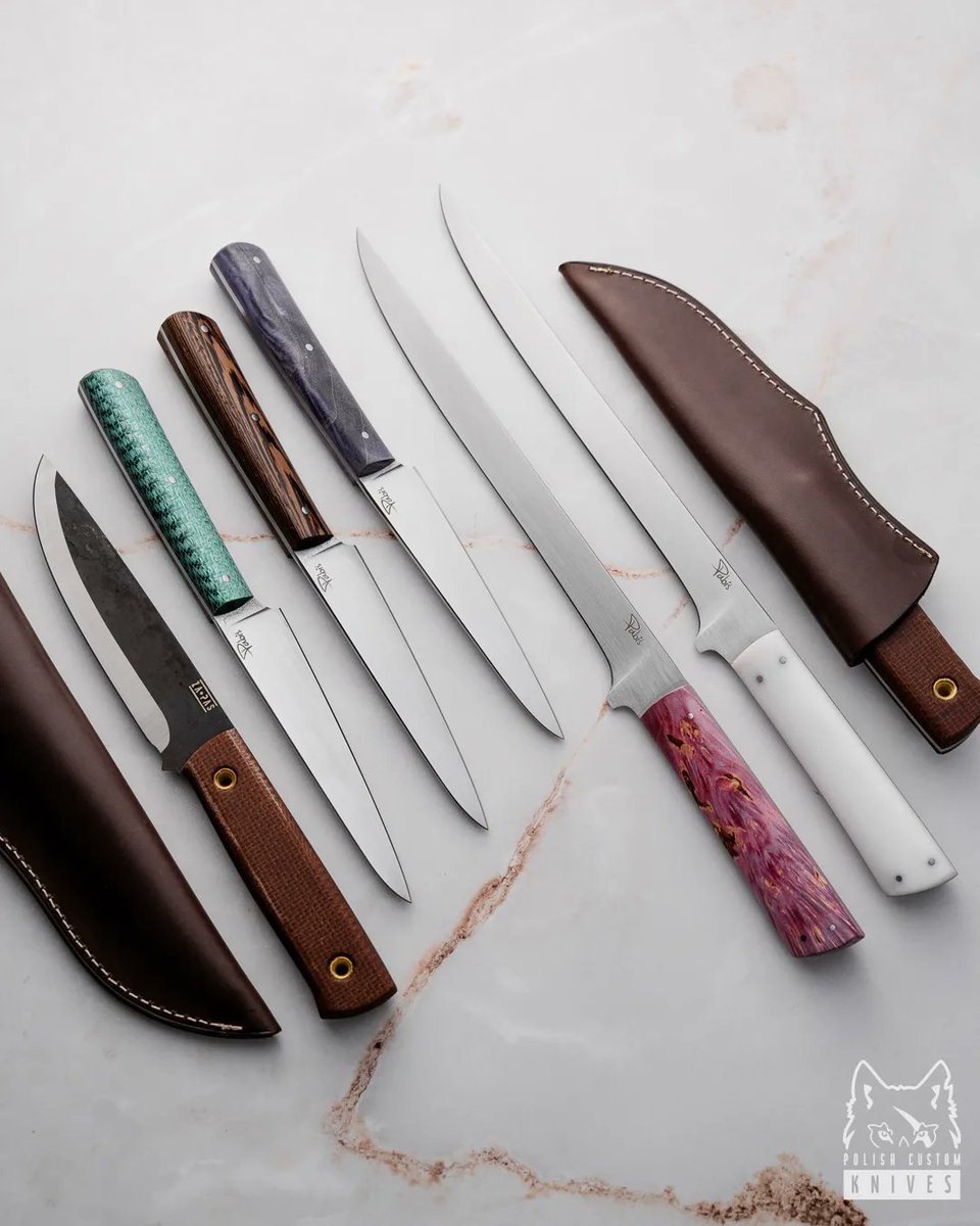 PolishKnives's tweet photo. New arrivals!!!😁💯🗡💥💥💥💥💥Knives made by 🇵🇱 @pabis_knives and @zapas_knives 
Foto made by Eryk Lewandowski @erikoromantiko
#polishcustomknives #pabisknives #filletknife #pettyknife #biwi #cheflife #chefknife #kitchenknives #kitchenknife #k110steel https://t.co/ffGptLOoT7 https://t.co/OsxoHCvYZm