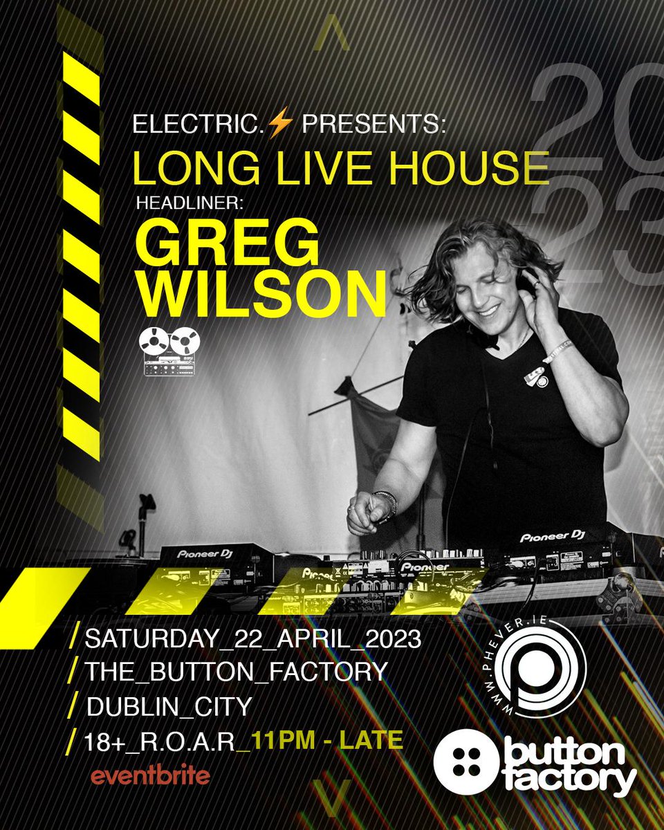 909originals's tweet photo. There are just days to go until @graemepark and @djgregwilson descend on @ButtonFactory22 for a special Long Live House event, hosted by Electric.Dublin.
Read more: https://t.co/CxAs1oYsxe
#housemusic #dj #graemepark #gregwilson #hacienda #phever Follow @909originals for more https://t.co/OTCiL2U4CD