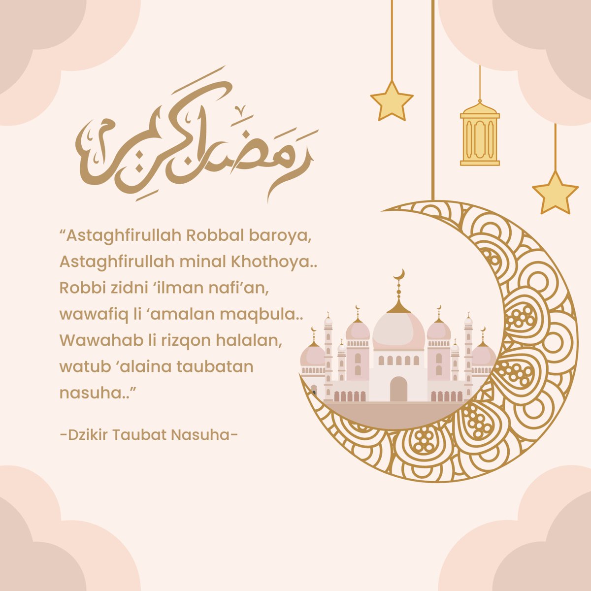 adenfata's tweet photo. "Ampuni kami ya Rabbi, datangkanlah rezeqi yang halal bagi kami di ramadhan ini dan bulan bulan setelah nya”
#selfreminder #26ramadhan #hijrah #bismillah #30harimencaricintaNya https://t.co/SQMdZWqacv