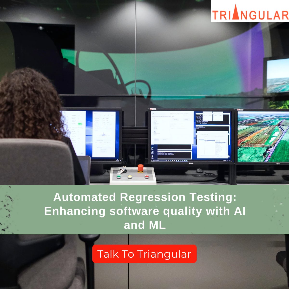 triangular_info's tweet image. Discover how #automatedregressiontesting is enhancing software quality with #AI and #ML.
We help companies ensure the quality of their software products that leverage AI and ML for enhanced accuracy and speed, and cloud-based testing environments for flexibility and scalability.