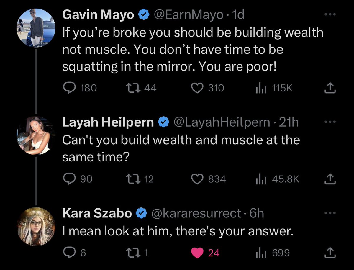 DiscoverCrypto's tweet photo. This thread is what’s wrong with men in our culture. Kara always has me hyperventilating from laughter 

@kararesurrect @LayahHeilpern https://t.co/ILxhd1gdvB