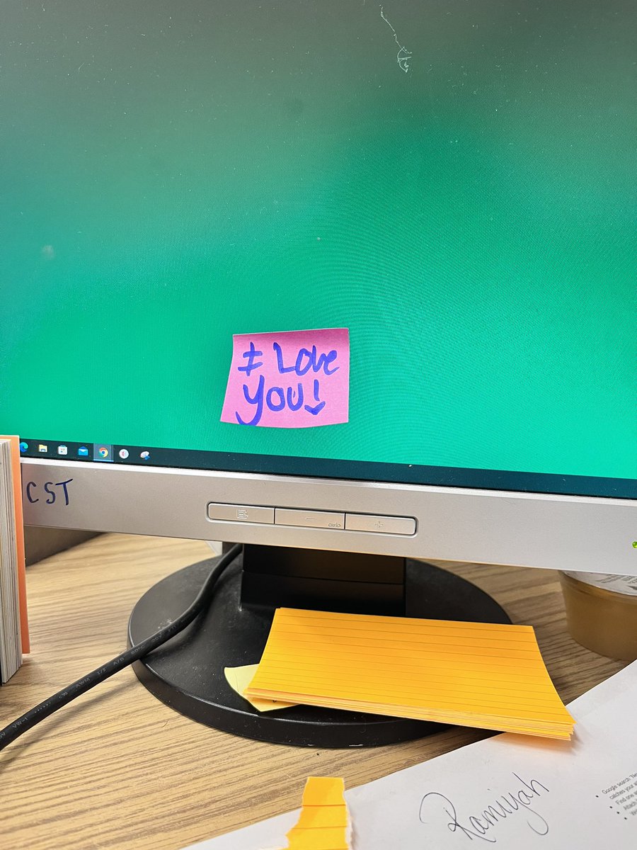 On my computer screen this morning. My day automatically got better.