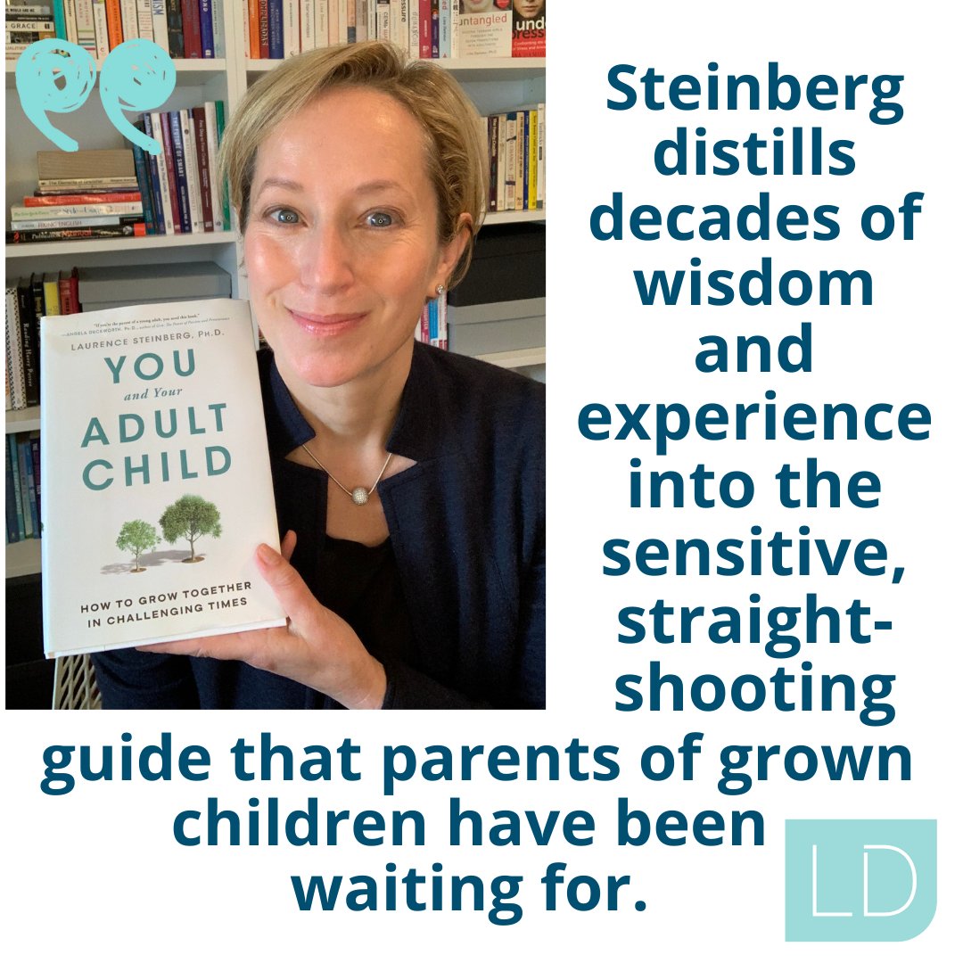 OUT TODAY: Dr. @LDSteinberg's *brilliant* new book on raising young adults. 

ALSO OUT TODAY: A wisdom-packed @AskLisaPodcast featuring the conversation @ReenaNinan and I had with Dr. Steinberg about his new book. Tune in wherever you get your podcasts!