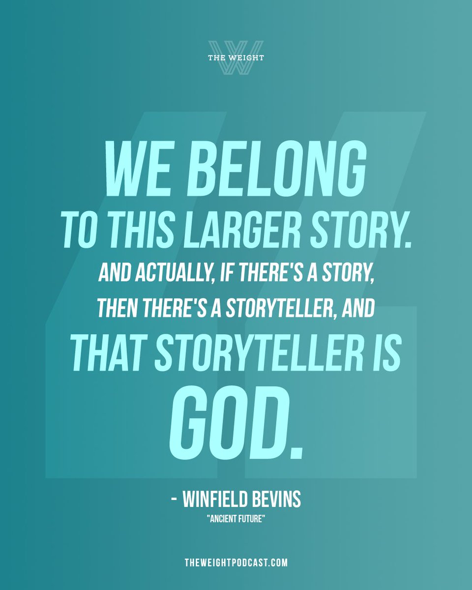 TheWeight_Pod's tweet photo. The beauty of God's story is that it is always being told anew. Ever ancient. Ever new.

Listen wherever you get podcasts or at https://t.co/fRkOoR7opt.

#theweightpod #ancientfuture #somethingbigger https://t.co/8gV4ZJUUkB