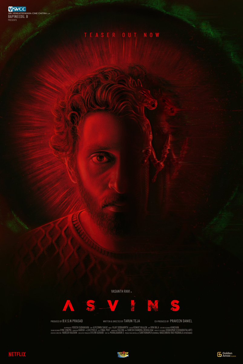 Happy Birthday @iamvasanthravi, very happy to launch the teaser of your movie ‘ASVINS’, Produced by @SVCCofficial and Directed by @taruntejafilm

TAMIL: youtu.be/7Vw-KmCjOyg

TELUGU: youtu.be/afp3JKFj604

@BvsnP @praveen2000
#Asvins #AsvinsTeaser #HBDVasanthRavi