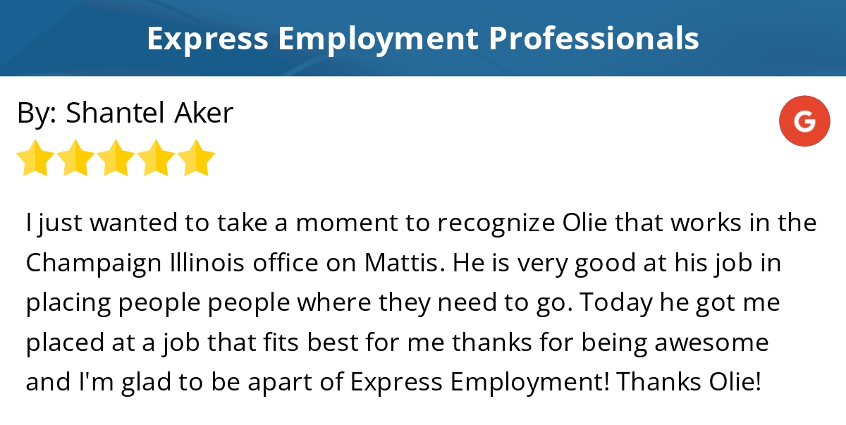 5 Star: Shantel A. "I just wanted to take a moment to recognize Olie that works in..." maps.google.com/?cid=130943493…