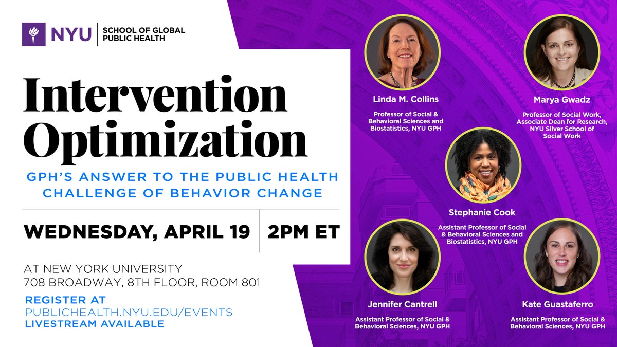 Join us TOMORROW, April 19, 2-4PM for a showcase of #publichealth work in HIV, smoking cessation, prevention of cardiovascular disease, and implementation science.

Feat <a href="/collins_most/">Linda M. Collins</a> <a href="/MVGWADZPHD/">Justice for Palestine Now</a> <a href="/DrStephanieCook/">DrStephanieHCook</a> Dr. Jen Cantrell &amp; @kguastaferroPhD 

RSVP: bit.ly/3KB8taE