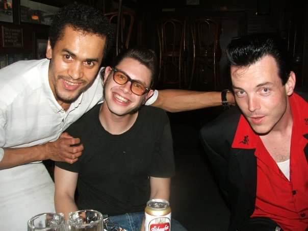 JASONJAMESGANG's tweet photo. JASON JAMES with members of The #TRICARBS ☠️Boston's Best #HotRod #Rockabilly Band 🔥#SchaeferBeer #HotRodMatt #VincentsWorcester https://t.co/aAlD2wlUU7