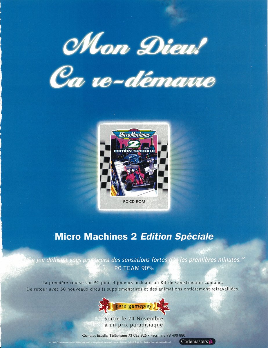 AllmightoFranky's tweet photo. La pub dans les mags JV des #80s #90s,pubs vues dans le #Joystick 66 de décembre 95!Double-page pour #The11thHour la suite de #The5thGuest ce jeu de l'enfer!!Du jeu #StarWars et #MicroMachines2!! #retro #retrogaming #oldschool #culturepub https://t.co/bNnoAaXehu