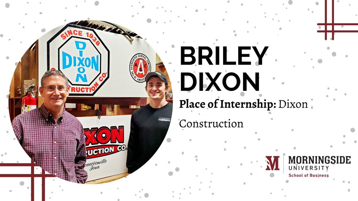 🚨INTERN ALERT🚨

Meet Briley Dixon! Briley, a senior Business Administration major, is interning with Dixon Construction, as their safety and training coordinator. Briley loves assisting the family business in their mission to protect employees from workplace hazards
#msideproud