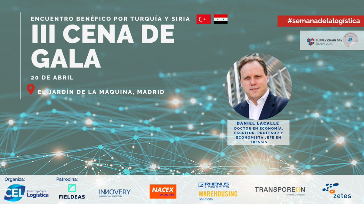 📢 ¿Ya has elegido tu traje para una de las noches más especiales del año? ¡Apúntate a la III Cena de Gala de la Logística, organizada por el #CEL, un evento con un fin solidario. Entérate de la fecha, lugar y la agenda completa aquí 👉 cel-logistica.org/curso/cena-de-…
