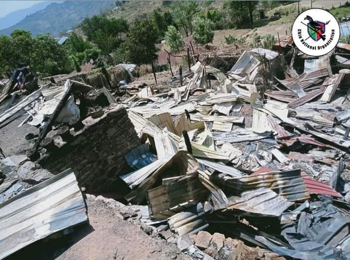 [1/3] 9 civilians were KILLED &amp; 4 others were WOUNDED and 5 houses were burned as a junta fighter jet bombed a ward in Webula town in Chin State's Falam tsp, which is not a military target, twice at around 11am on Apr10, according to Chin National Organization -CNO
#2023Apr11Coup