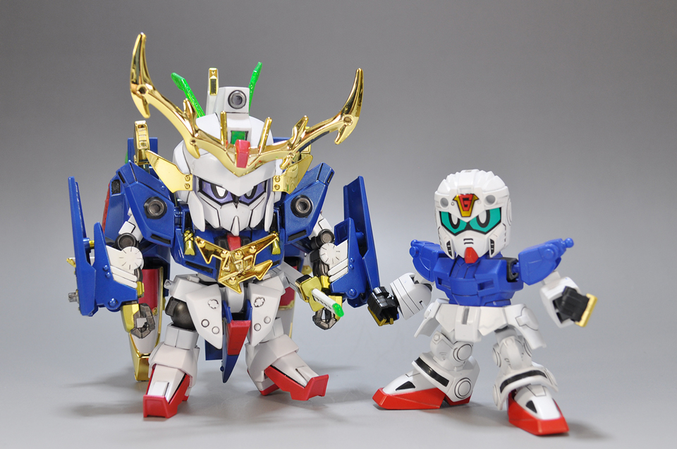 新SD戦国伝 超機動大将軍 鉄機武者 鋼丸 2021年5月製作 HGUC ZⅡと