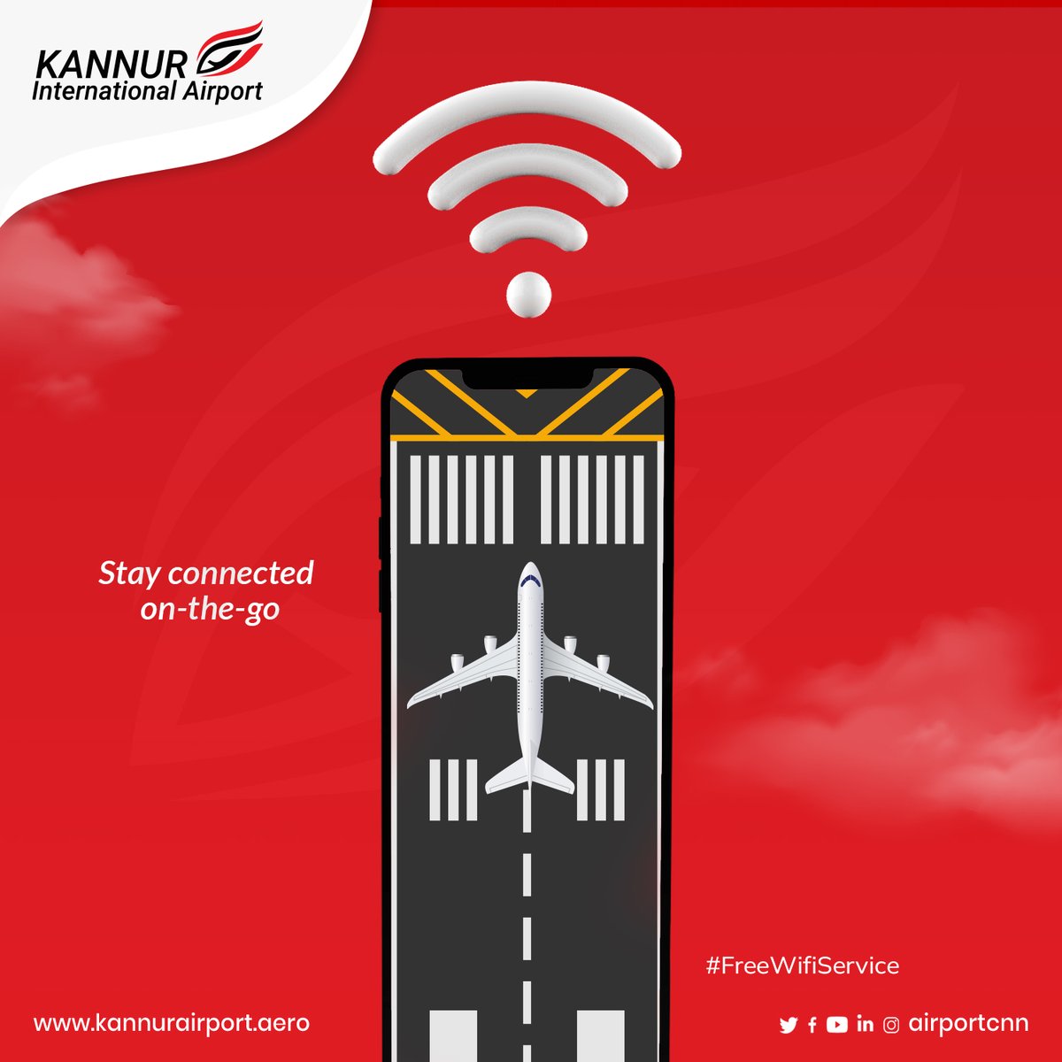 airportCNN's tweet photo. Stay connected on the go! #FreeWifiService
#kial #kannurinternationalairport #flywithkial #KannurAirport #airportcnn #explore #TravelMore https://t.co/6nomy9kis0