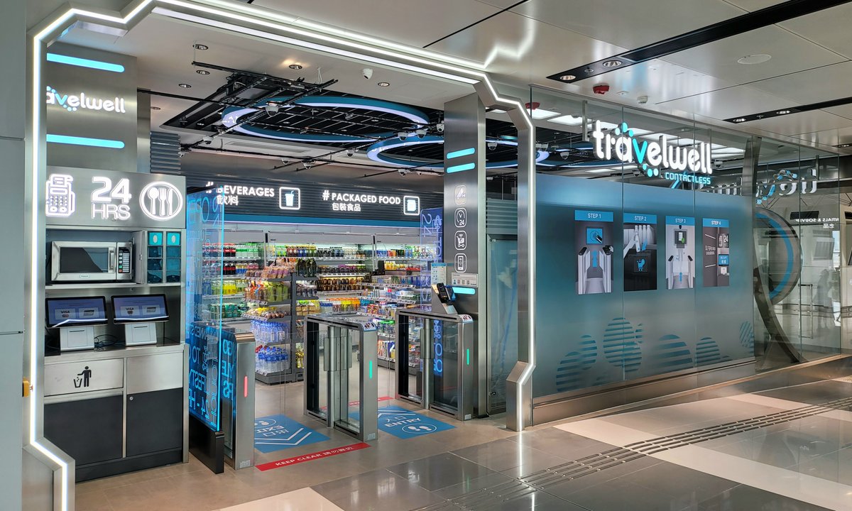 Hot news from Asia! We are opening the first autonomous store, Travelwell, at Hong Kong International Airport. Located near gate 24, the autonomous convenience store deploys AI system and computer vision technology to offer to passengers a seamless shopping experience.
