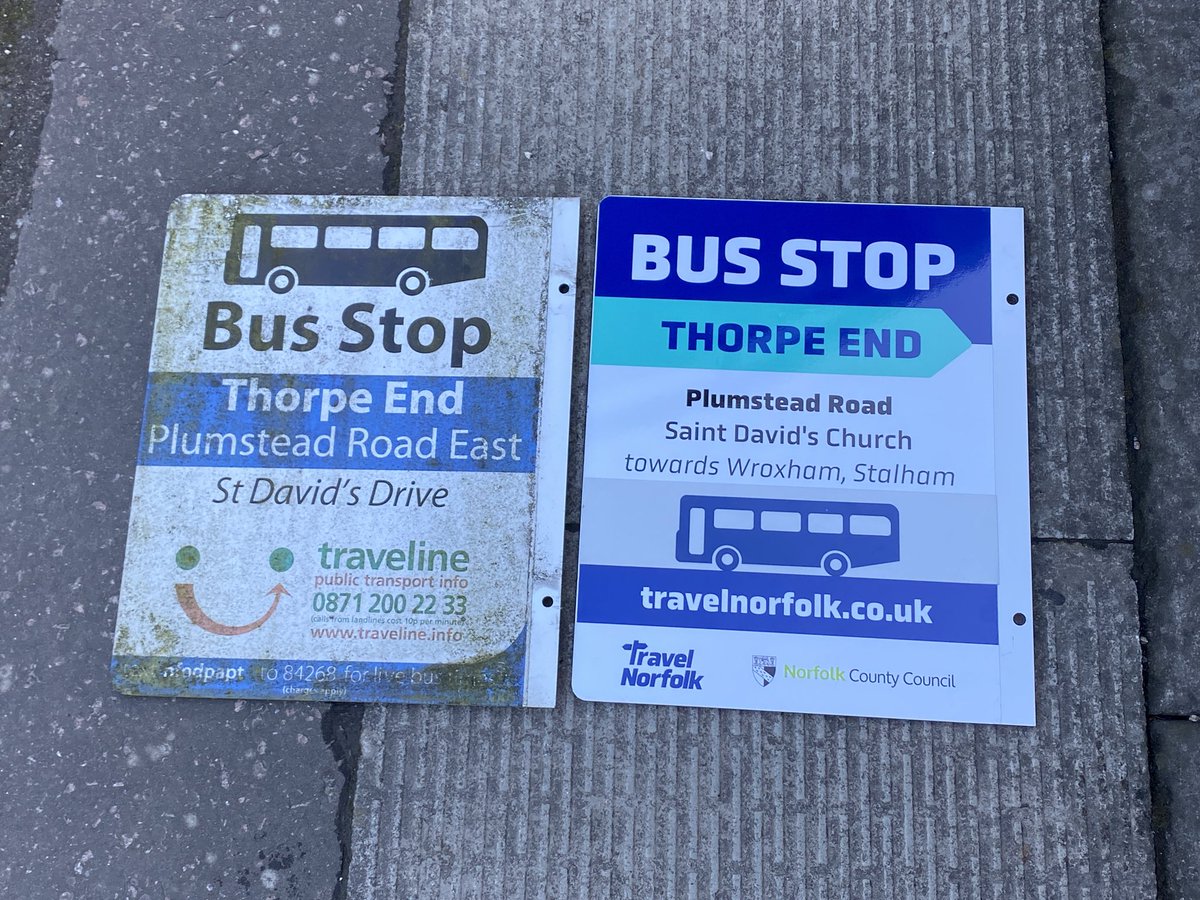 🚏 The reflective bus stop sign trial was successful and the first new flags are now being rolled out! 🤩⚡️

#TravelNorfolk #Bus