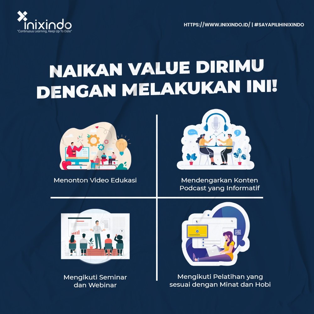 Yuk jadi lebih produktif untuk meningkatkan value dirimu!

#inixindo #value #anakIT #memeindonesia #meme #memeit #selflove #selfreminder #ITindonesia #ITcourse #memelucu #memesdaily