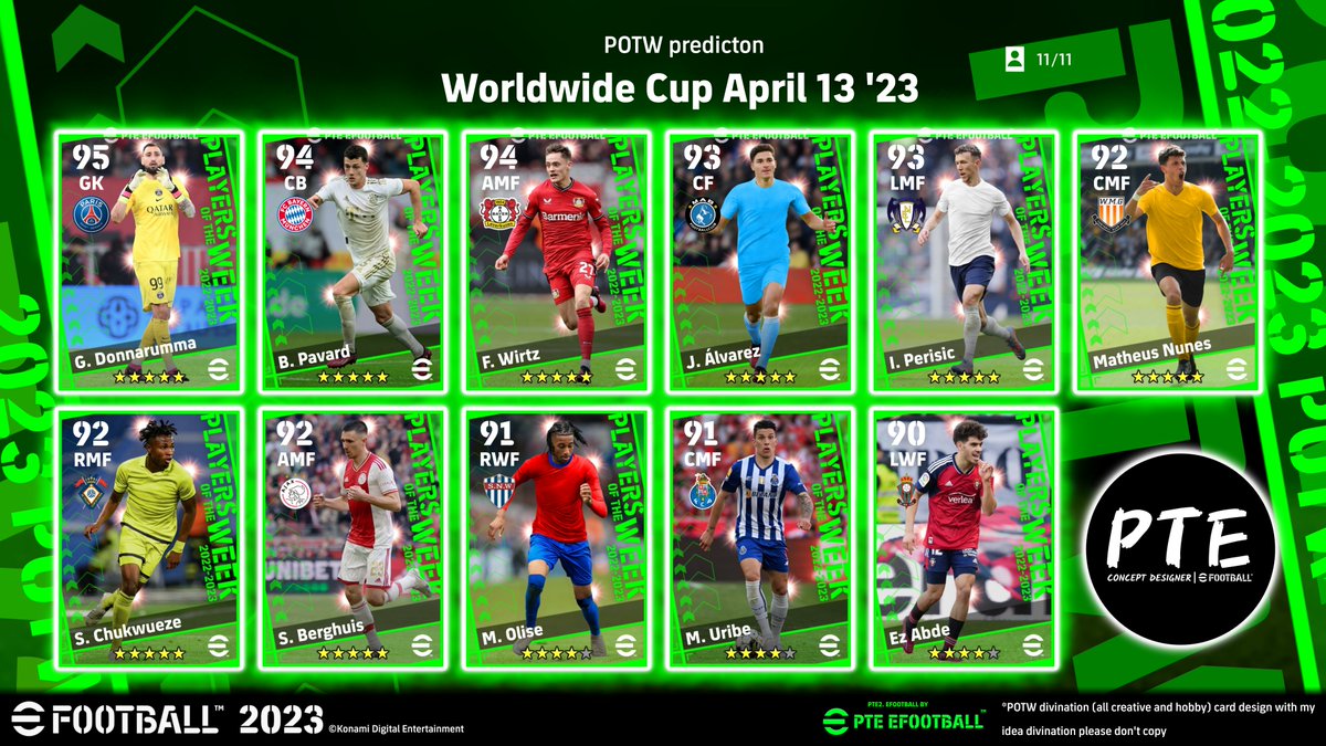 predict_RODE's tweet image. Predict POTW 🔥

April 13 &apos;23

#eFootball2023 #eFootball #POTW