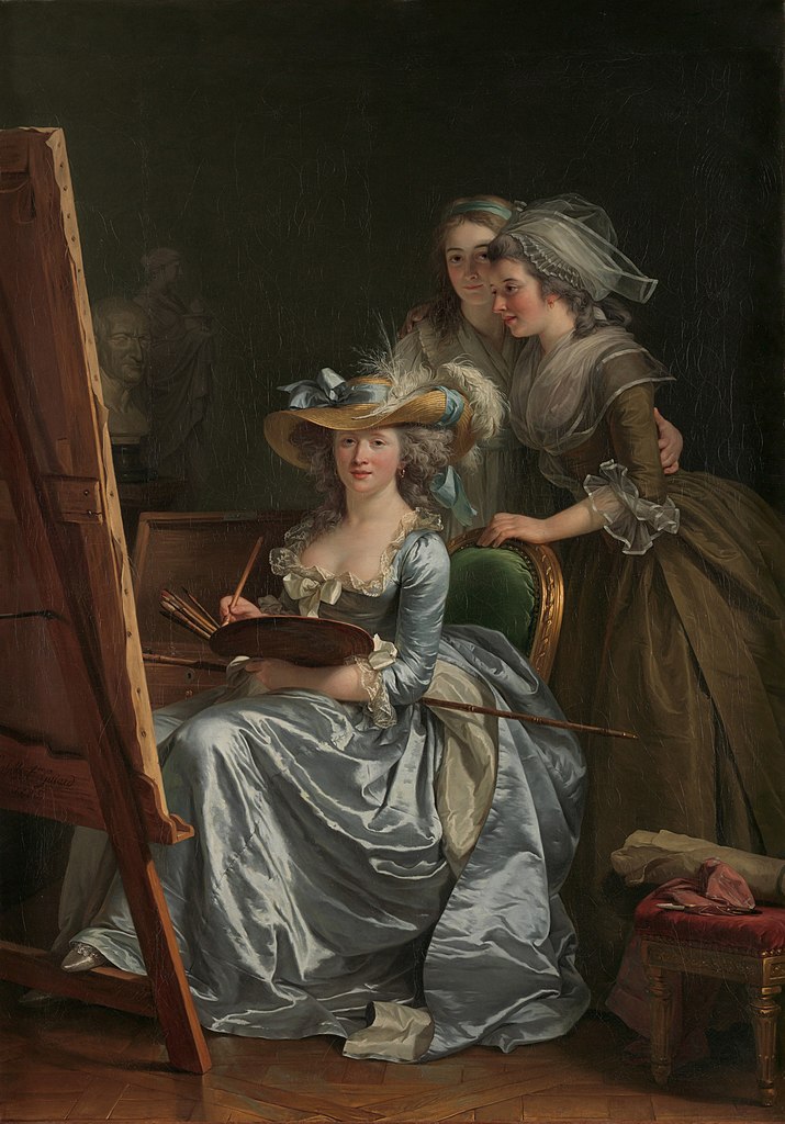 OldPortraiture's tweet photo. Born #OnThisDay in 1749: French Painter #AdélaïdeLabilleGuiard (1749-1803)
Self-portrait with Two Pupils, #MarieGabrielleCapet (1761-1818) and #MarieMargueriteCarreauxdeRosemond (d.1788), 1785
#LabilleGuiard #WomenArtists #FrenchArt https://t.co/rr6aSSyTmZ