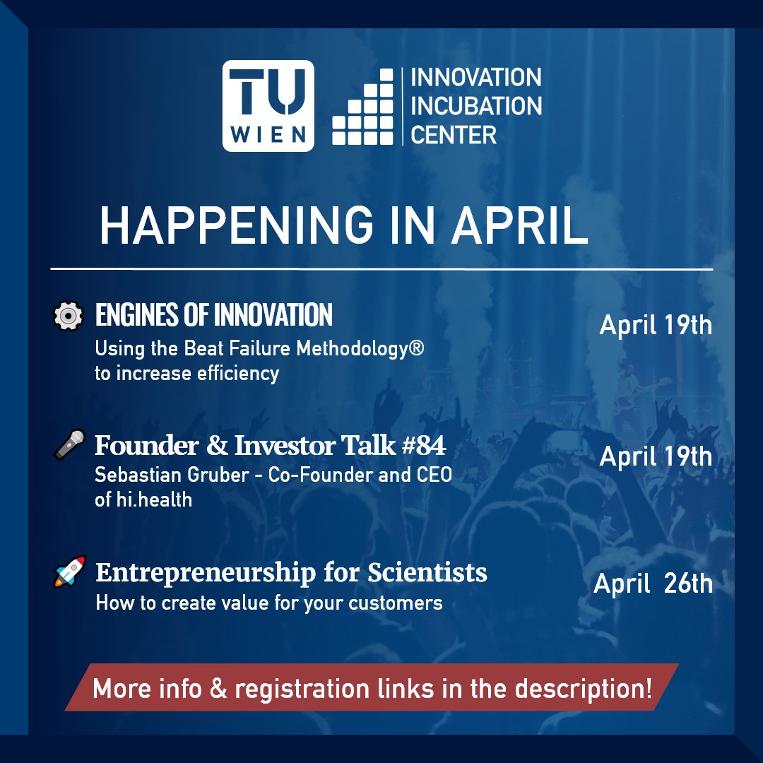 TU Wien Innovation Incubation Center (TUW i²c) tweet media