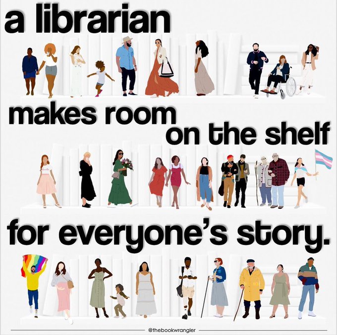 CILIPinfo's tweet image. Start the week on a positive! At #CILIP we’re here for everyone who has a professional connection to libraries, information, knowledge &amp;amp; data and shares our belief in their power to change lives. Thanks to #TheBookWrangler for the inspiration (from Insta). cilip.org.uk/page/wearecilip