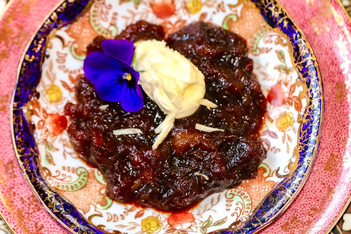 Khubani ka meetha or stewed dried apricots served with clotted cream. This is a typically Hyderabadi sweet dish that I feel in love with during my twelve years in the city. I sourced darker dried apricots to make this.