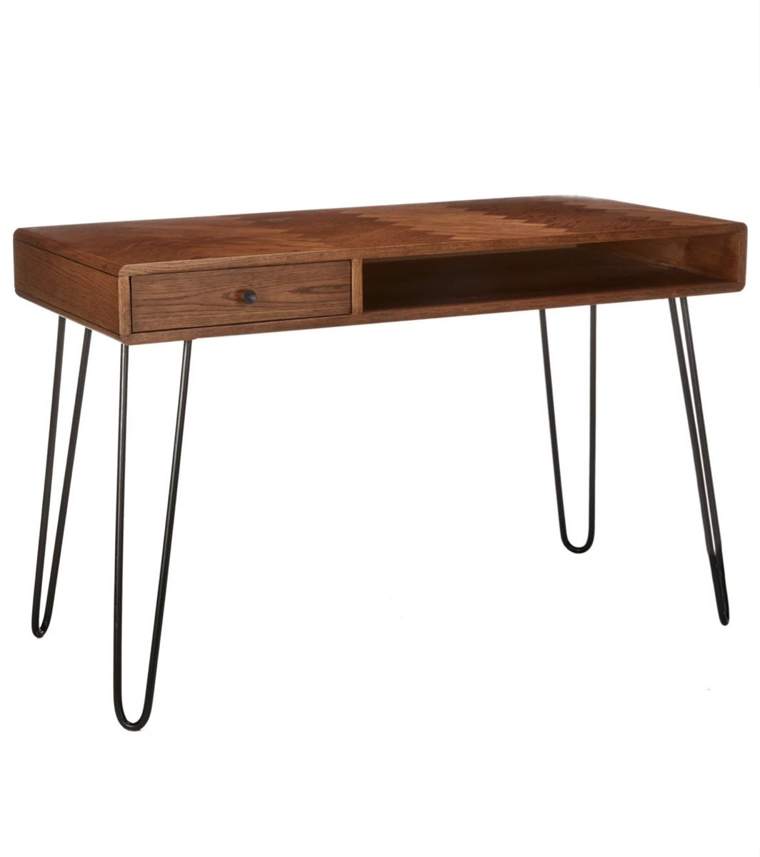 HouseFurnitur3's tweet photo. OFFER! John Lewis
Hairpin Desk, Dark Oak// Hairpin Desk combines modern design with sleek functionality. Crafted from oak veneer, its appealingly natural look and feel is enhanced by its parquet finish. #offer #tuesdaymotivations #Easter #officetime https://t.co/XOWqzoERWT